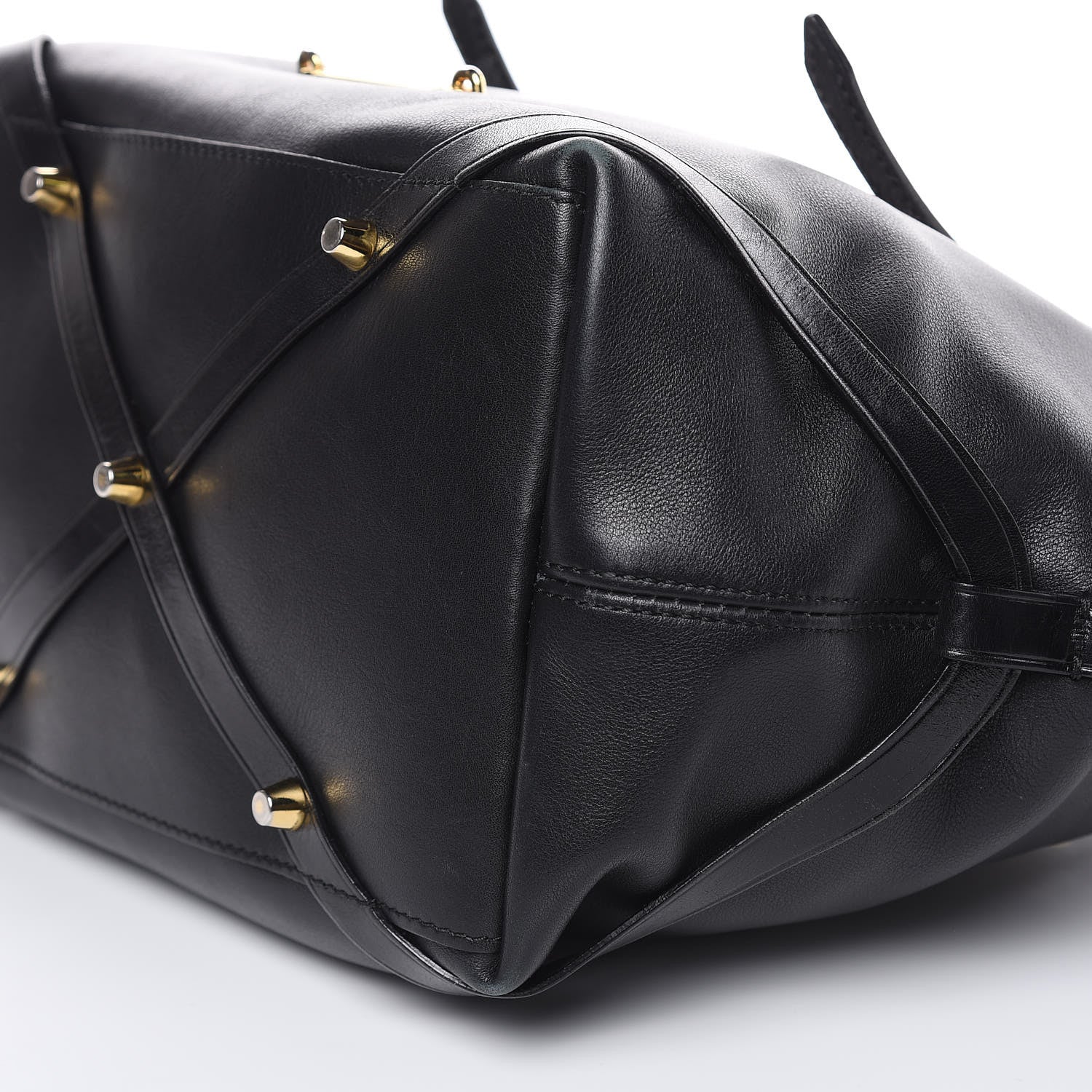 Burberry Calfskin House Check Small Salisbury Tote Black 9 of 15