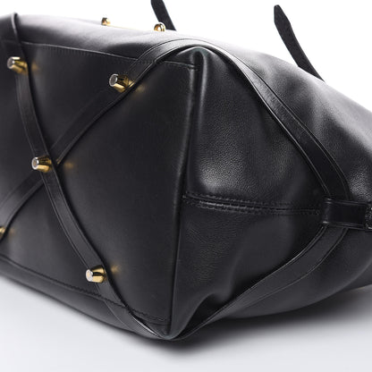 Burberry Calfskin House Check Small Salisbury Tote Black 9 of 15