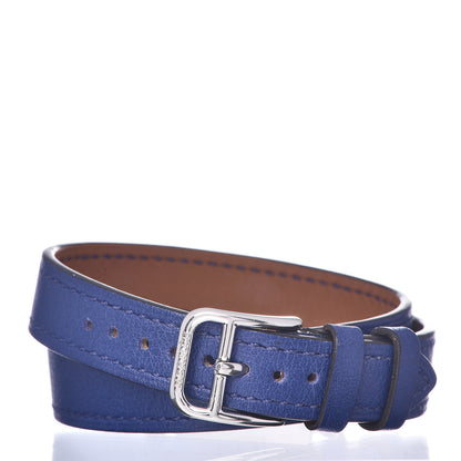 Hermes Stainless Steel Swift 23mm Cape Cod Double Tour Quartz Watch Bleu Electrique 4 of 7