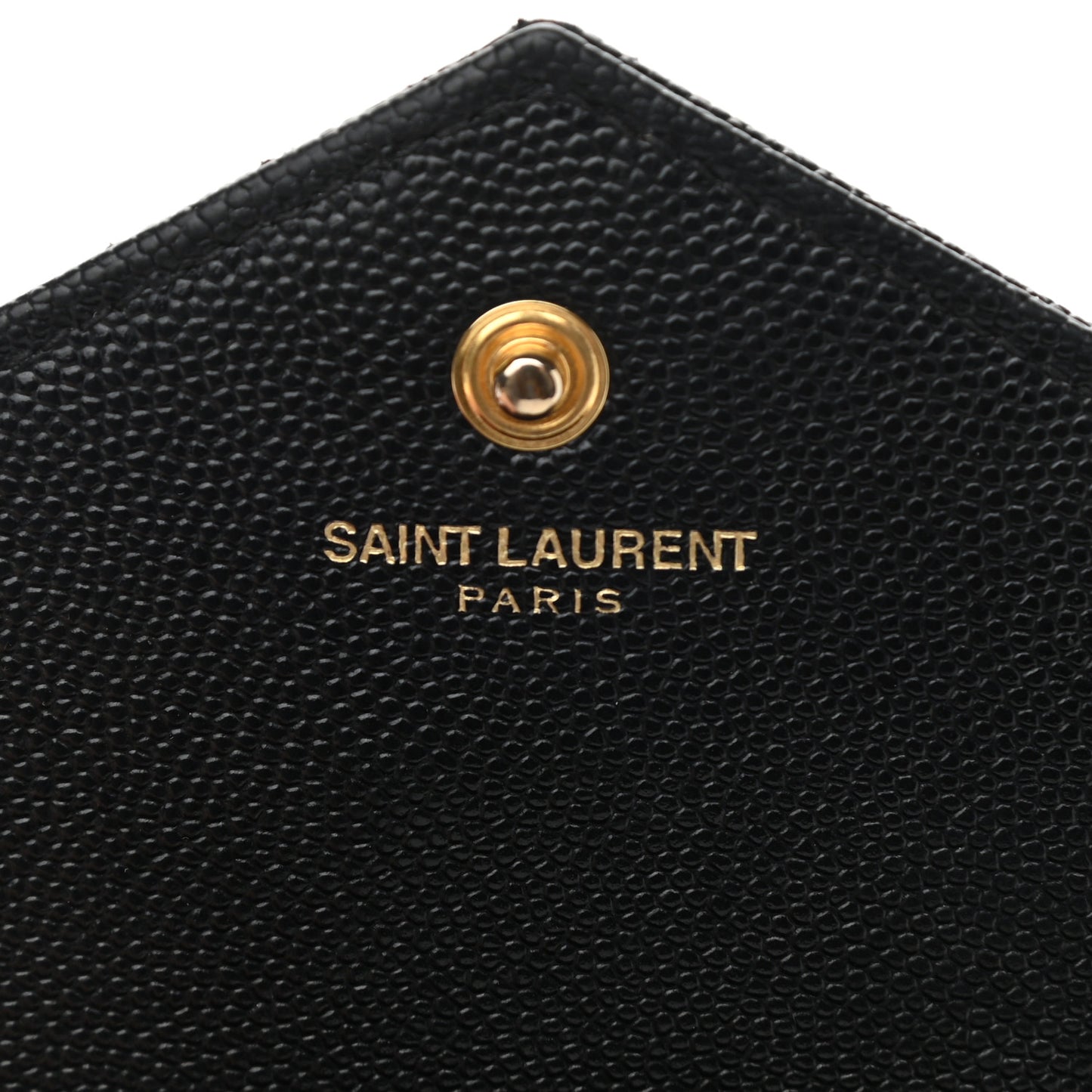Grain De Poudre Matelasse Chevron Monogram Chain Wallet Black