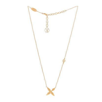 Louis Vuitton Metal Louisette Necklace Gold 2 of 3