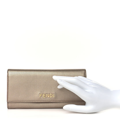 Fendi Vitello Birkin Logo Continental Wallet Rame 2 of 14