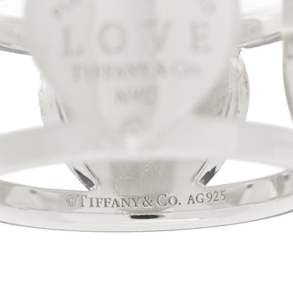 Tiffany Sterling Silver Return to Tiffany Heart Wide Band Ring 54 7 4 of 4