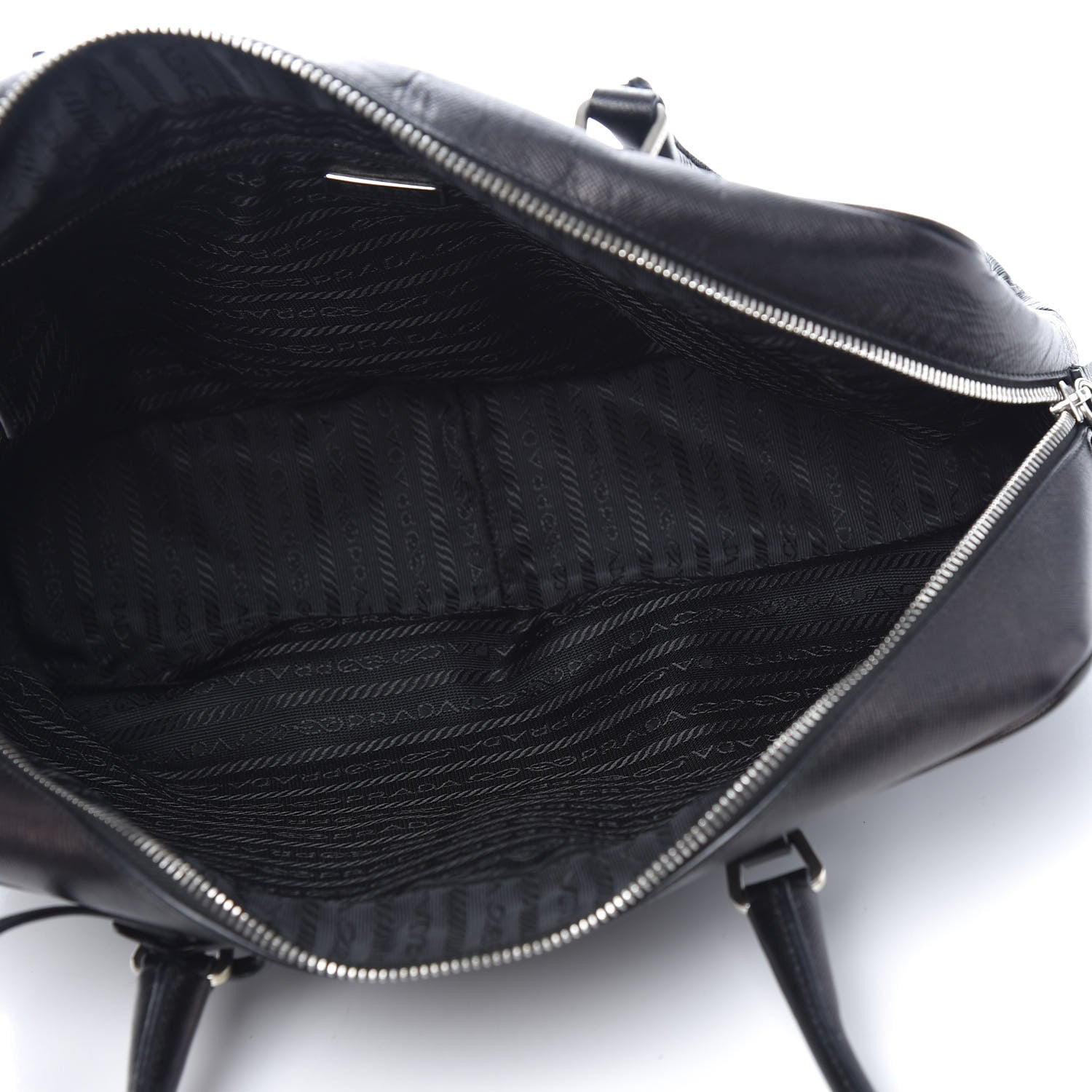 Prada Saffiano Bauletto Black 5 of 8