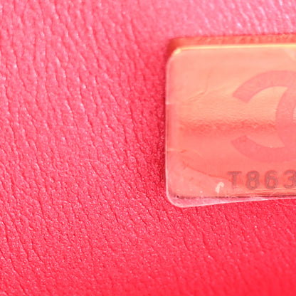 Chanel Mirror Calfskin Metallic Calfskin Medium Hollywood Boulevard Flap With Star Coin Purse Pink 7 of 11