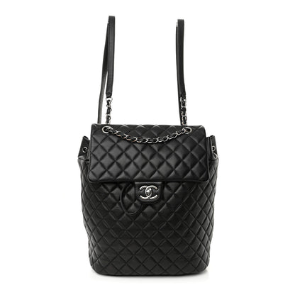 Chanel Lambskin Quilted Large Urban Spirit Backpack Black 1 of 12