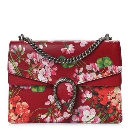 Gucci Calfskin Blooms Print Medium Dionysus Shoulder Bag Romantic Cherry Multicolor 1 of 11
