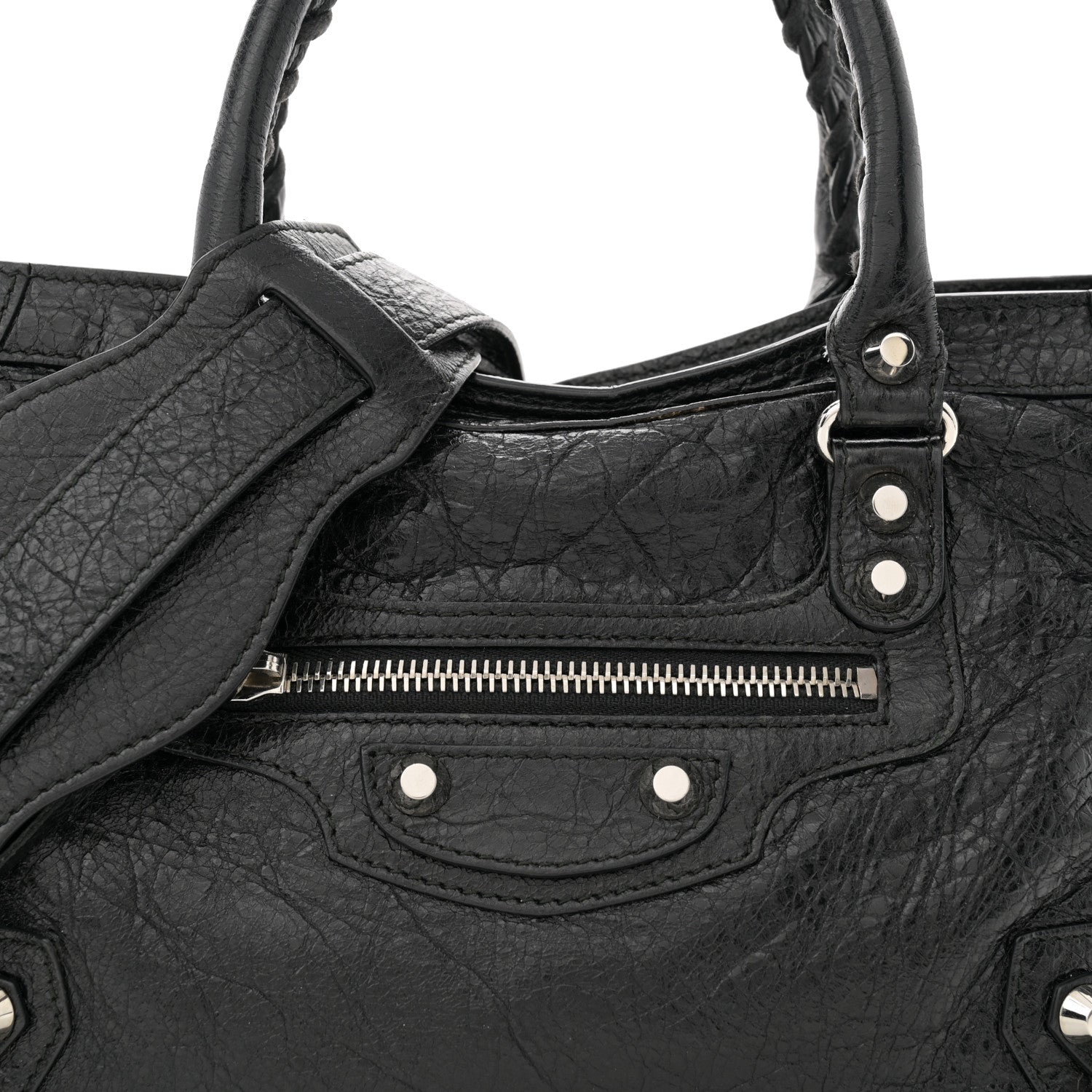 Balenciaga Agneau Classic Silver Hardware S City Black 8 of 10