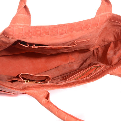 Nancy Gonzalez Crocodile Tote Orange 5 of 7