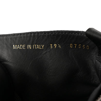 Prada Cervo Shine Captoe 30mm Combat Boots 39.5 Black 8 of 14