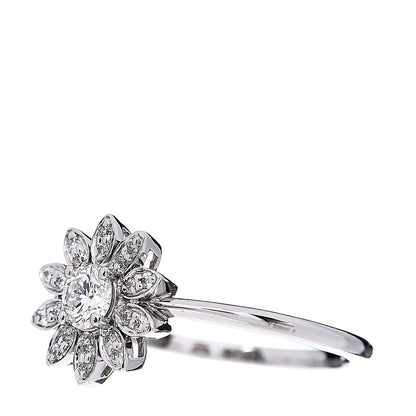 Tiffany Platinum Diamond Enchant Garden Flower Ring 50 5.5 3 of 5
