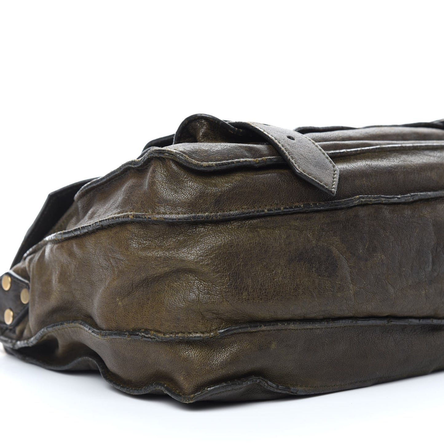 Lambskin Medium PS1 Satchel Dark Olive