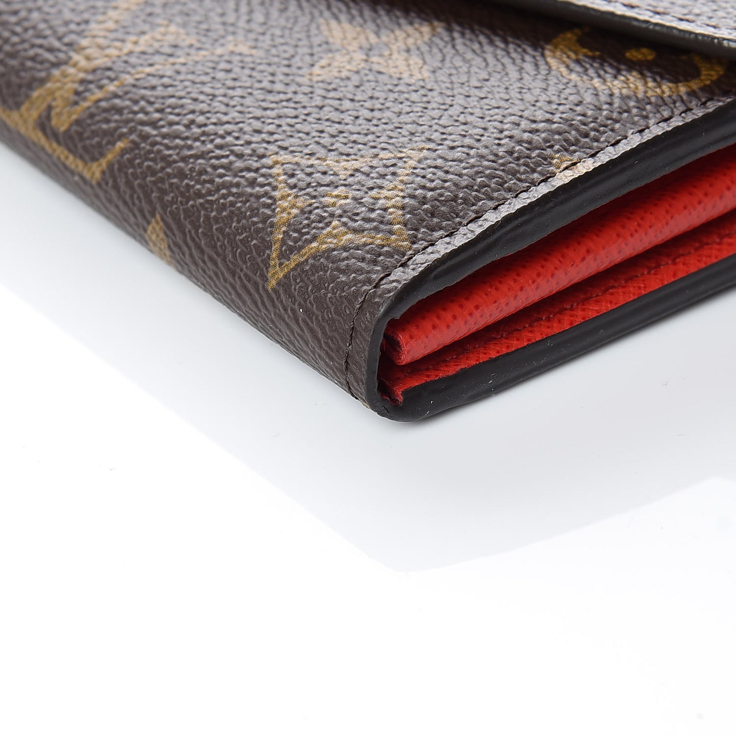 Monogram Sarah Wallet NM Coquelicot