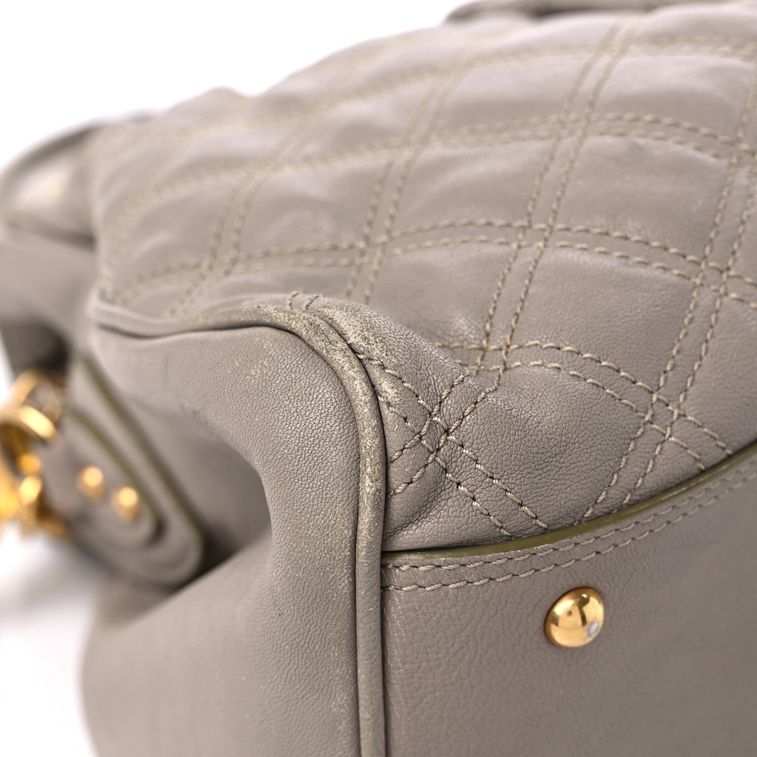 Marc Jacobs Calfskin Quilted Alyona Grey 12 of 24