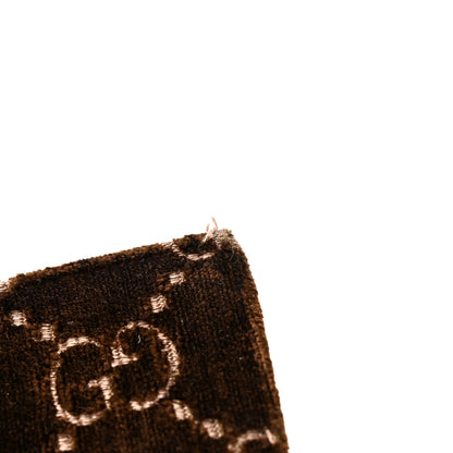 Gucci Velvet Skipper Crystal GG Monogram Super Mini Dionysus Shoulder Bag Brown Black Black Diamond 9 of 11
