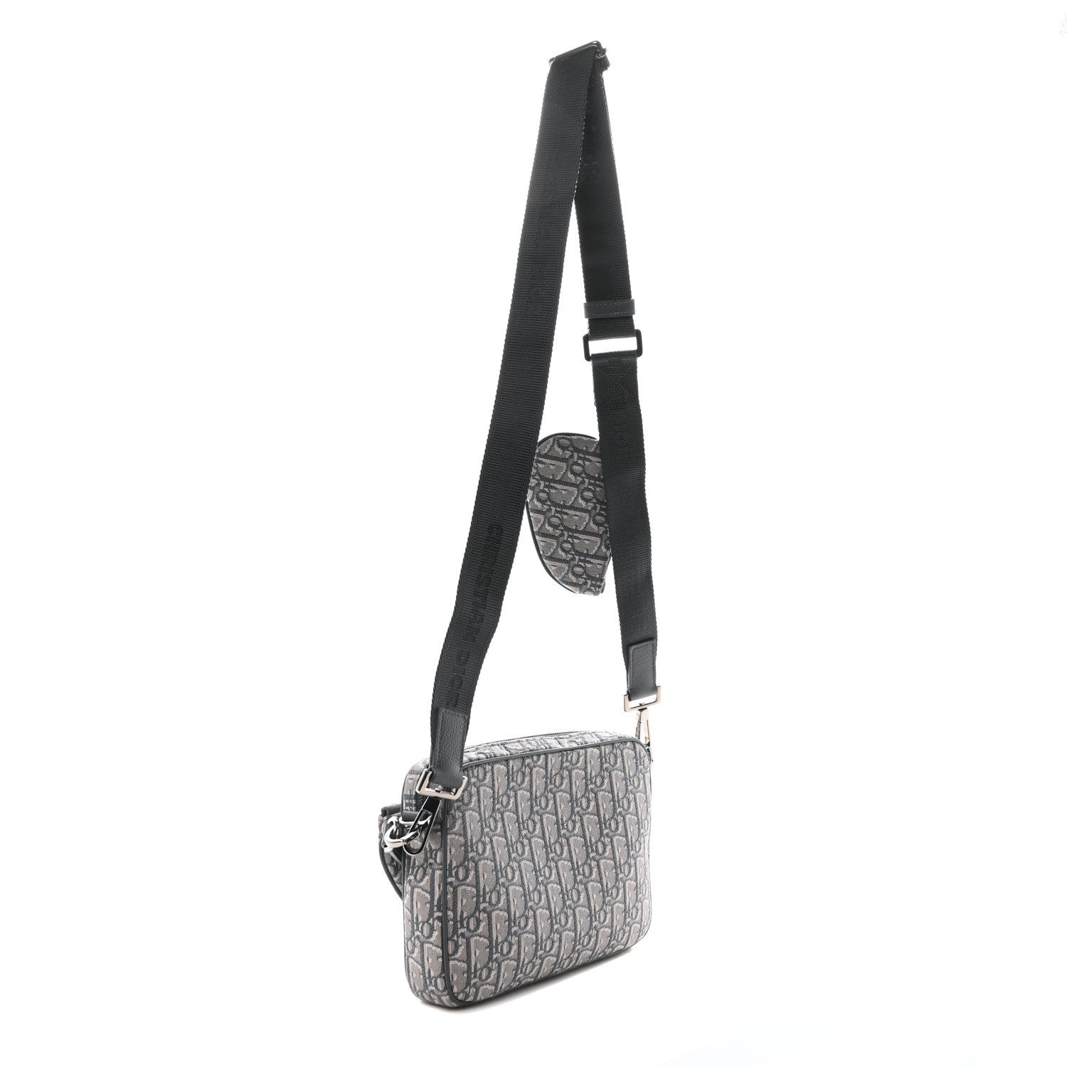 Christian Dior Oblique Saddle Triple Pouch Grey 3 of 10
