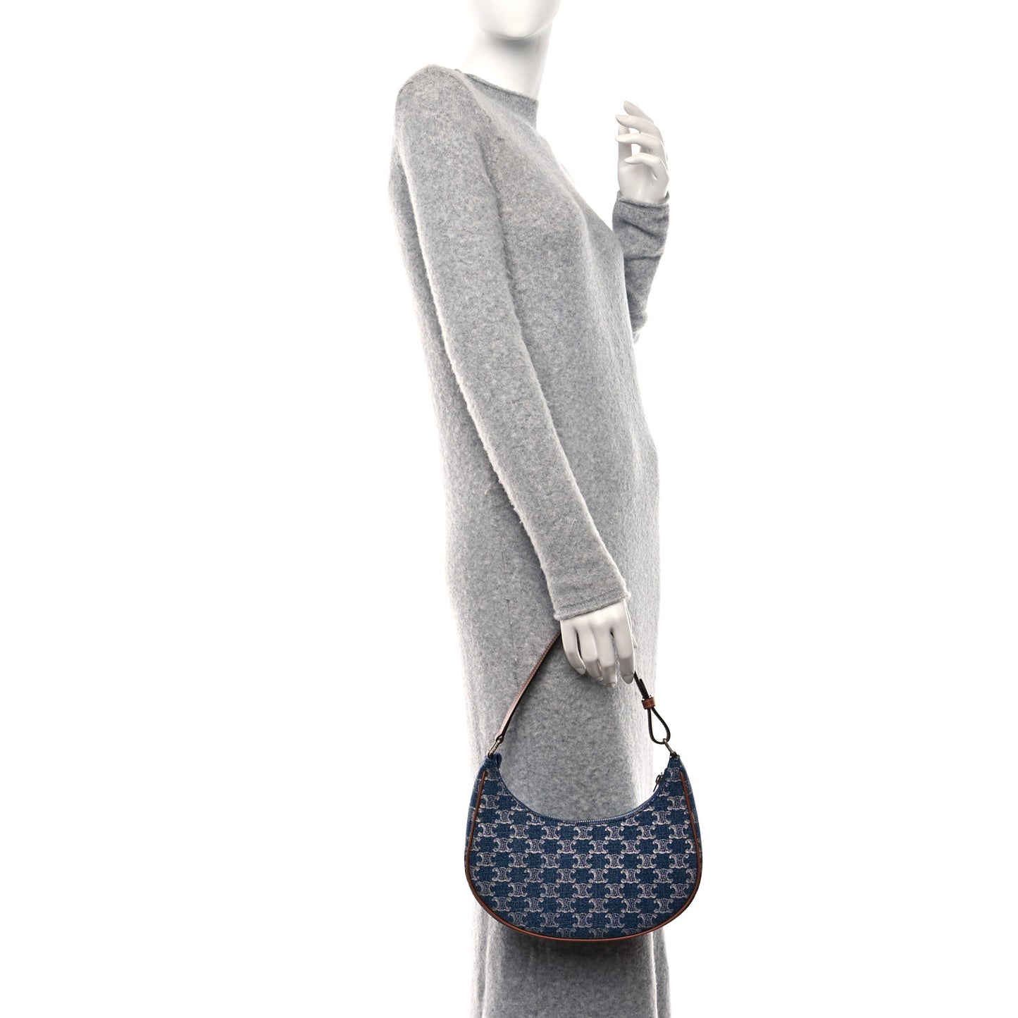 Denim Triomphe Ava Shoulder Bag Blue