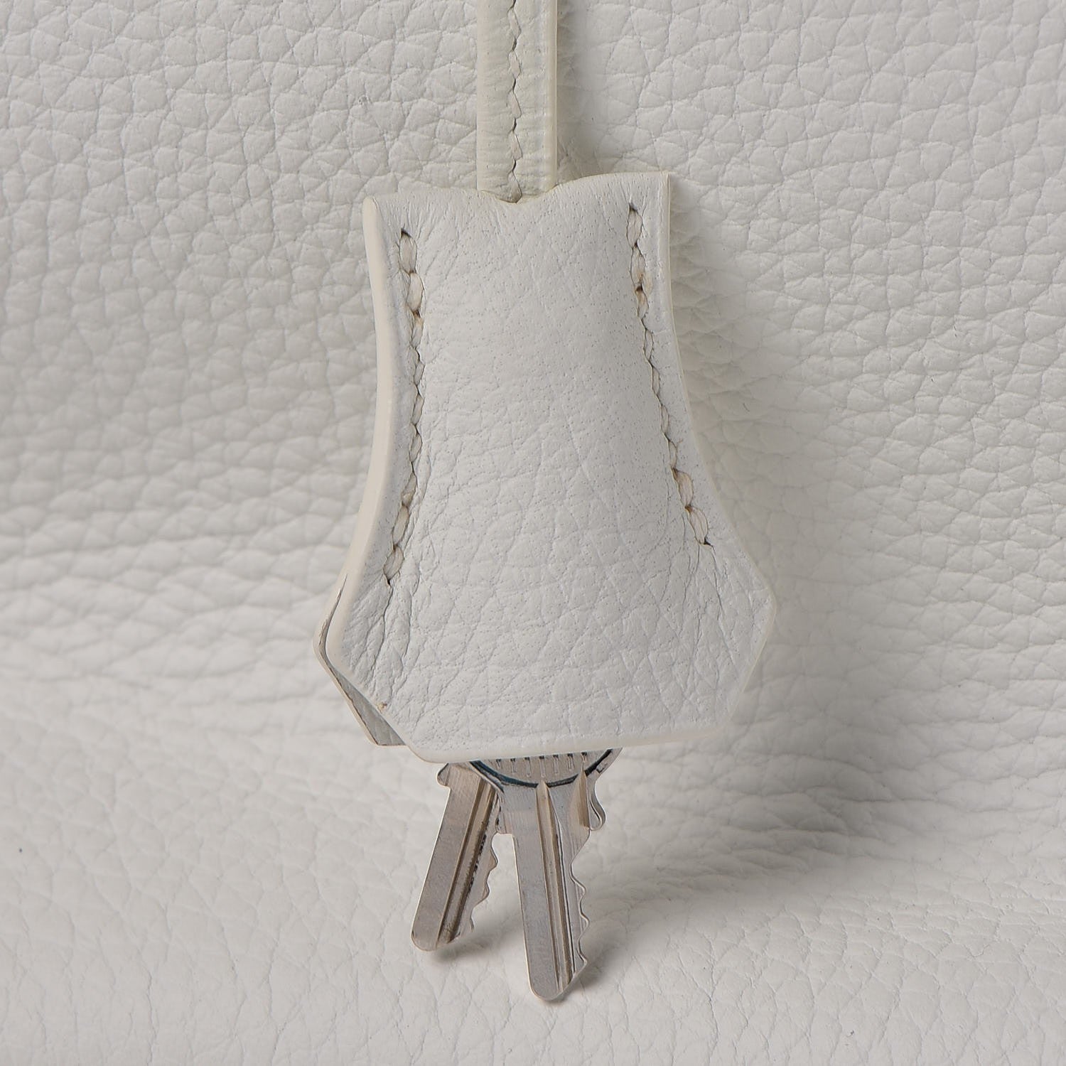 Hermes Taurillon Clemence Birkin 35 White 30 of 37
