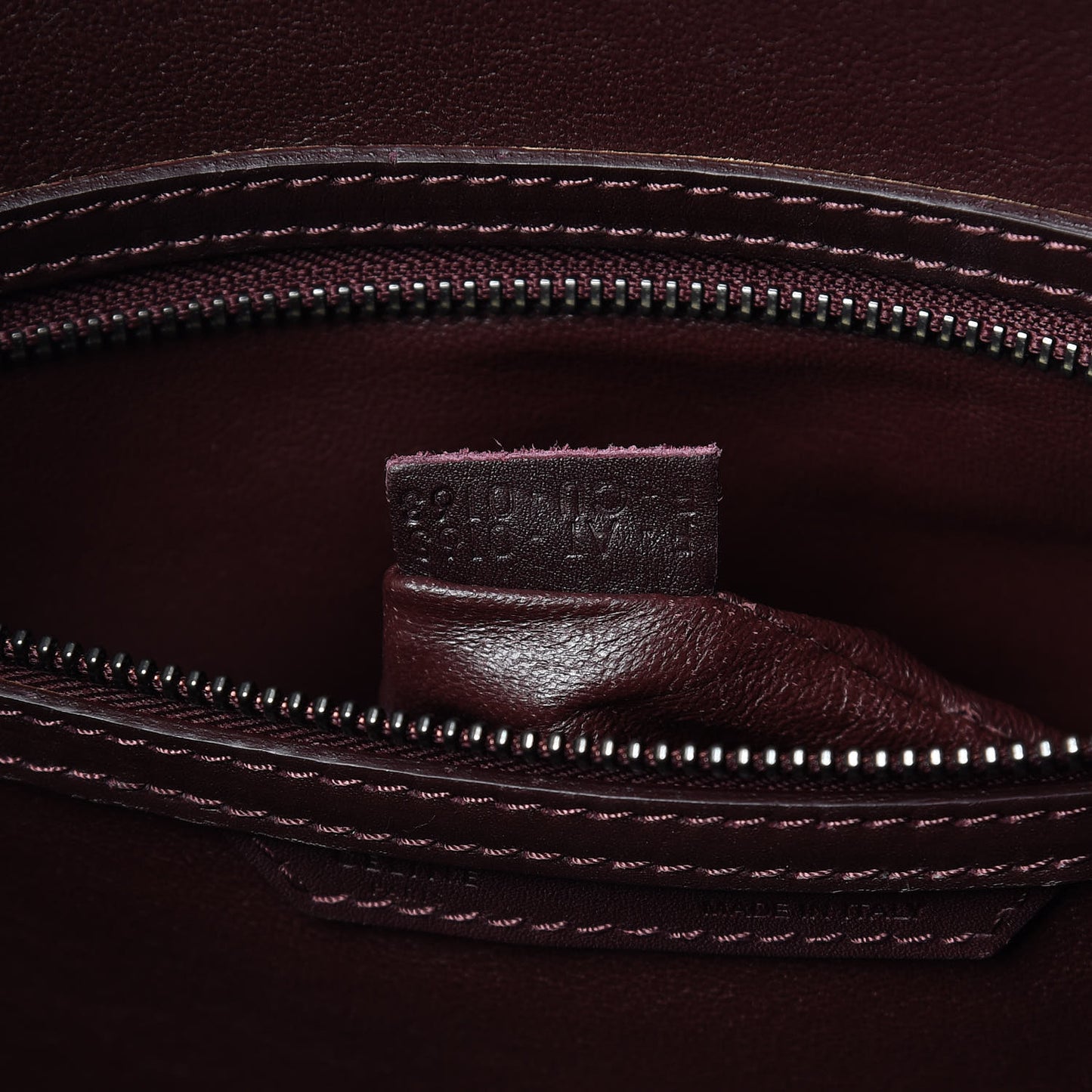 Smooth Calfskin Small Luggage Burgundy