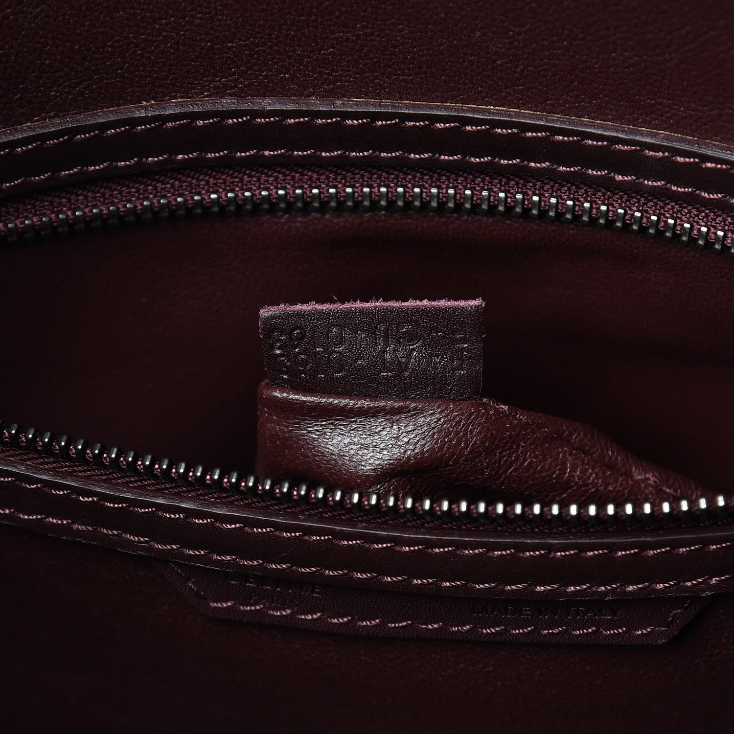 Celine Smooth Calfskin Small Luggage Burgundy 8 of 17