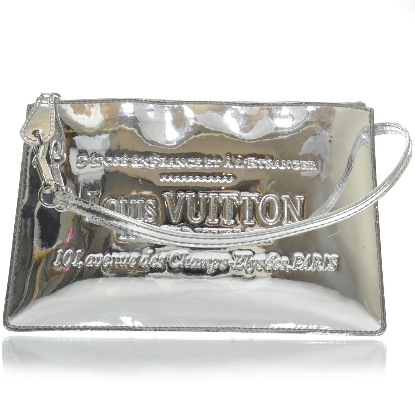 Monogram Miroir Inventeur Pochette Plat Silver