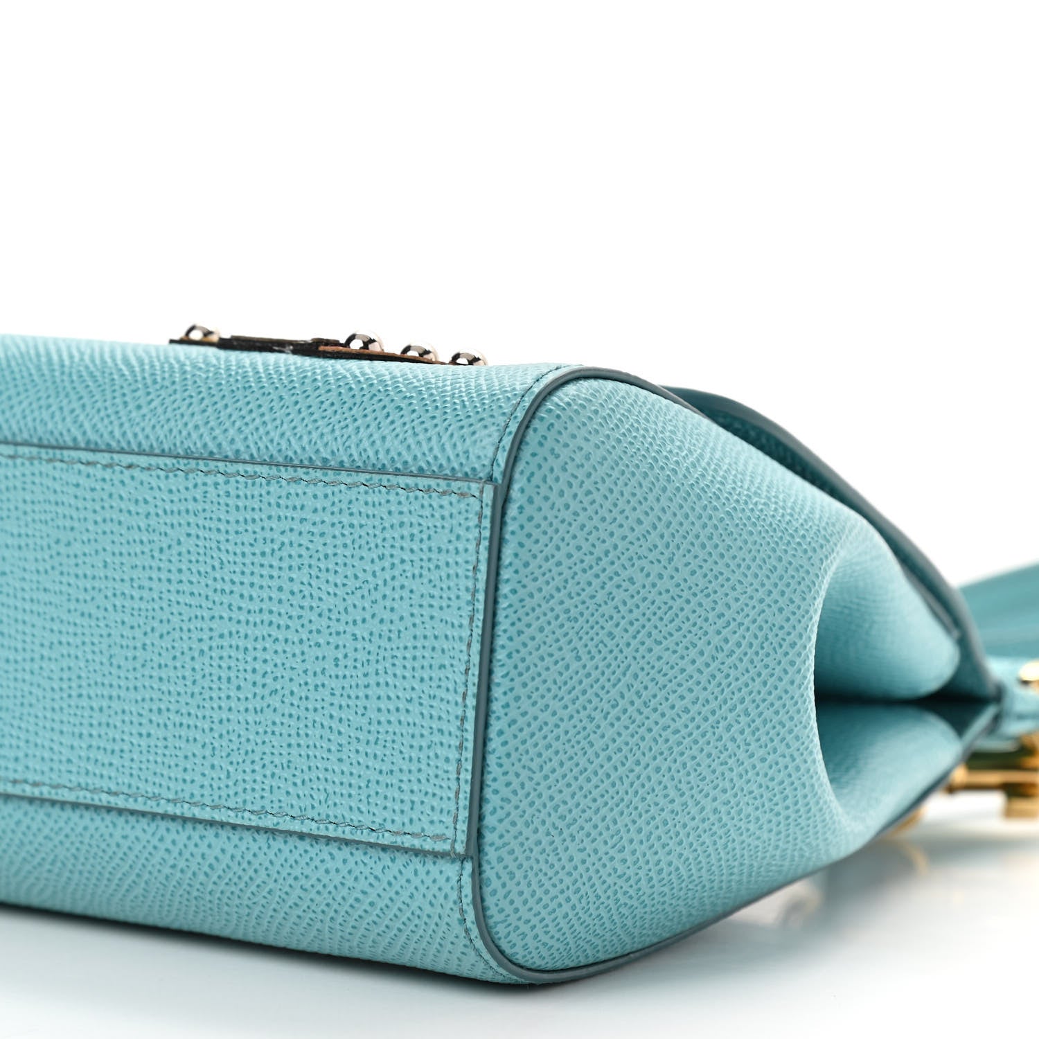 Dolce & Gabbana Dauphine Ooh Patch Medium Miss Sicily Satchel Light Blue 9 of 9