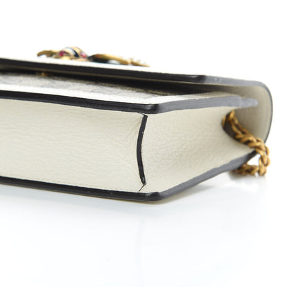 Gucci GG Supreme Monogram Web Queen Margaret Chain Wallet White 9 of 10