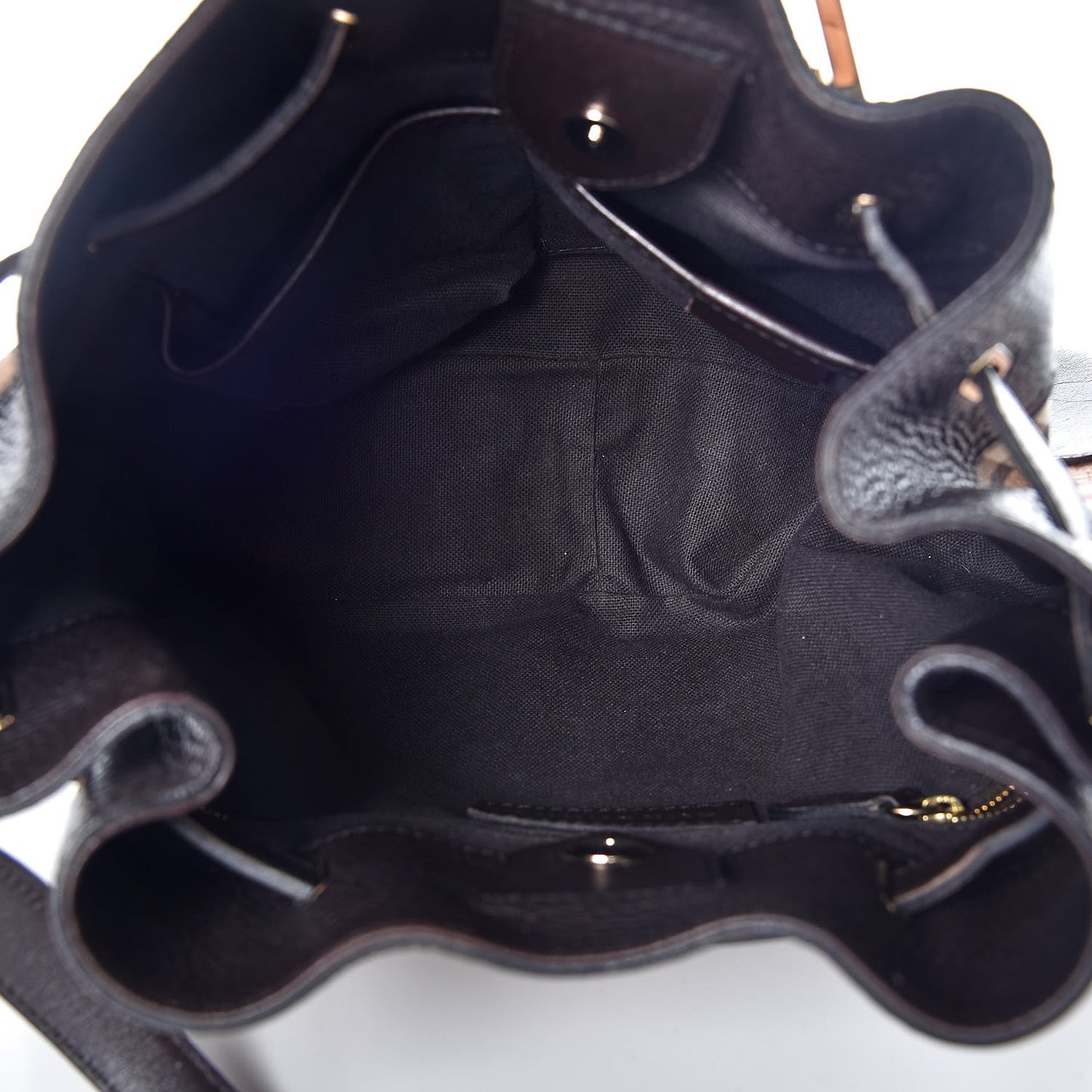 Grained Calfskin Haymarket Check Hobo Dark Brown