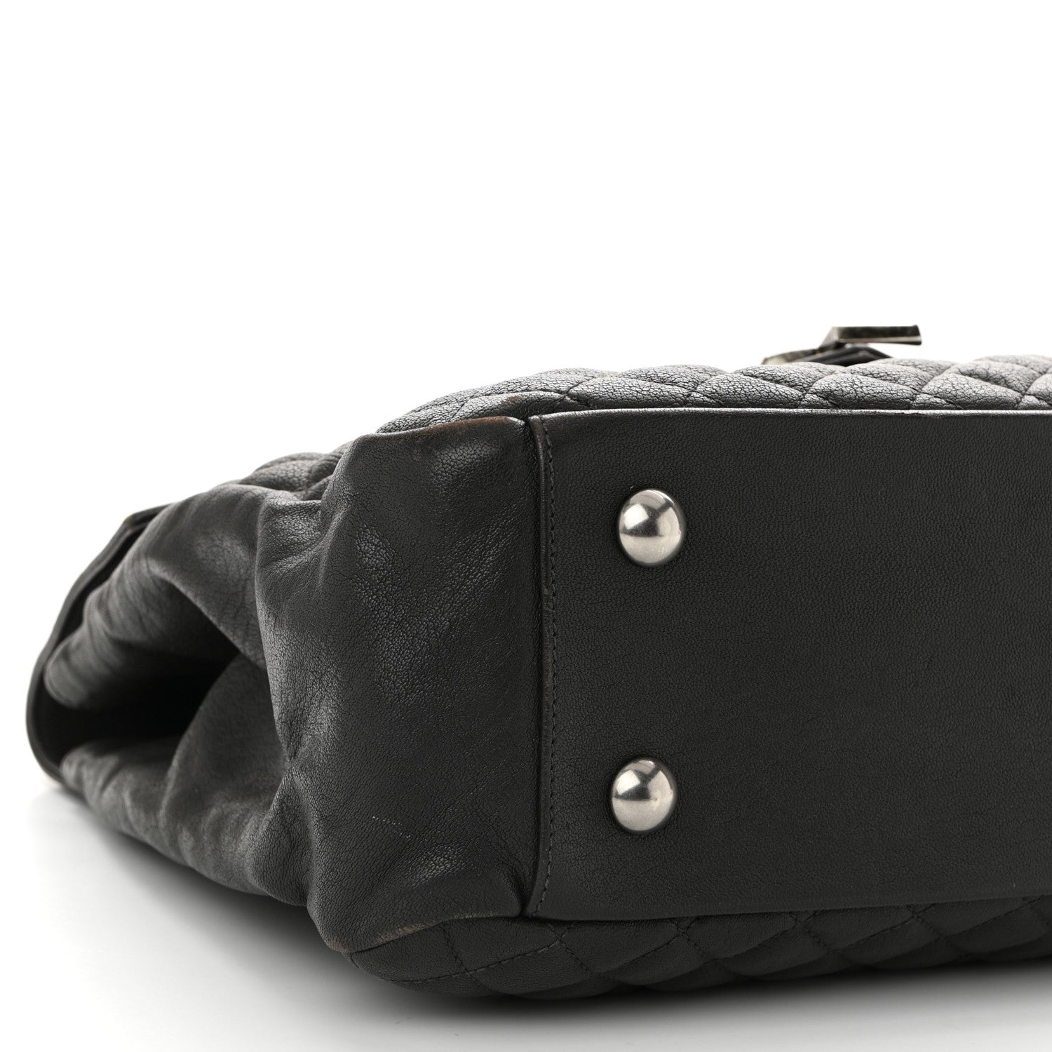Saint Laurent Sheepskin Tri-quilt Monogram Large College Satchel Asphalt 9 of 12