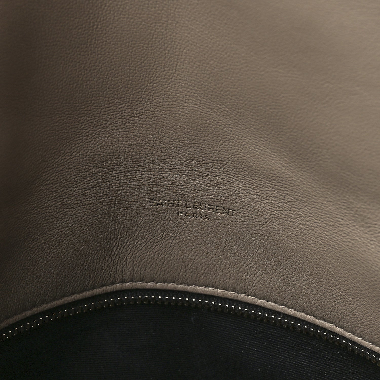 Saint Laurent Lambskin Quilted Medium Loulou Puffer Monogram Chain Satchel Dark Beige 7 of 12