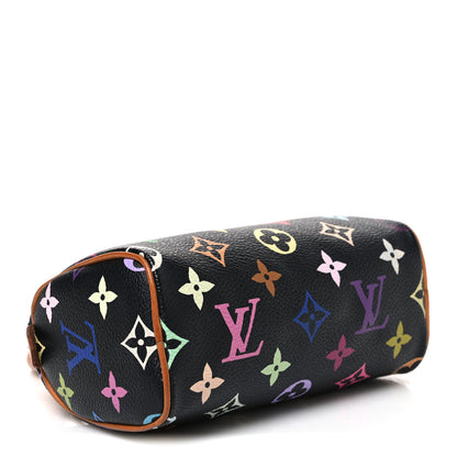 Louis Vuitton Monogram Multicolor Mini Sac HL Speedy Black 3 of 9