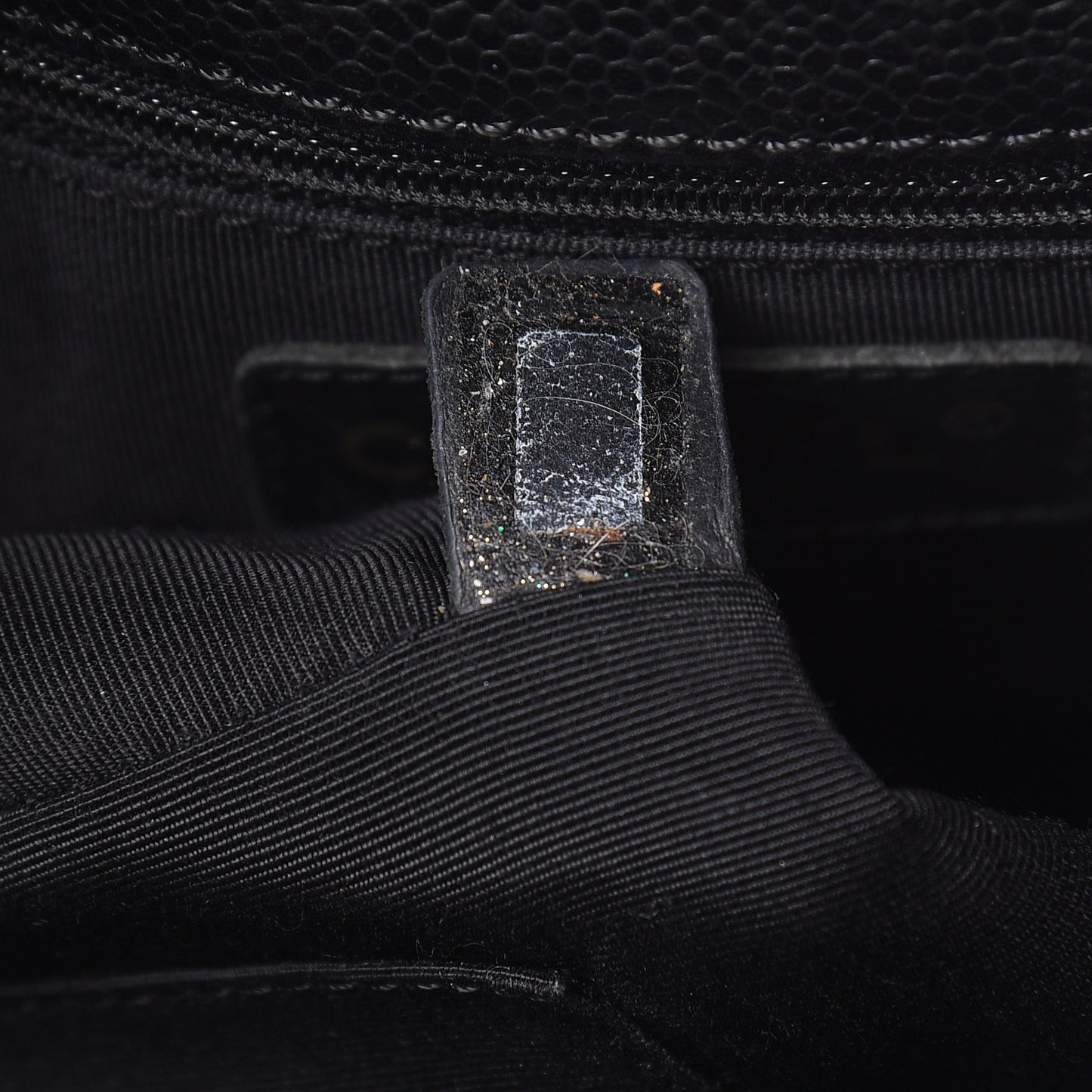 Caviar Quilted Petit Shopping Tote PST Black