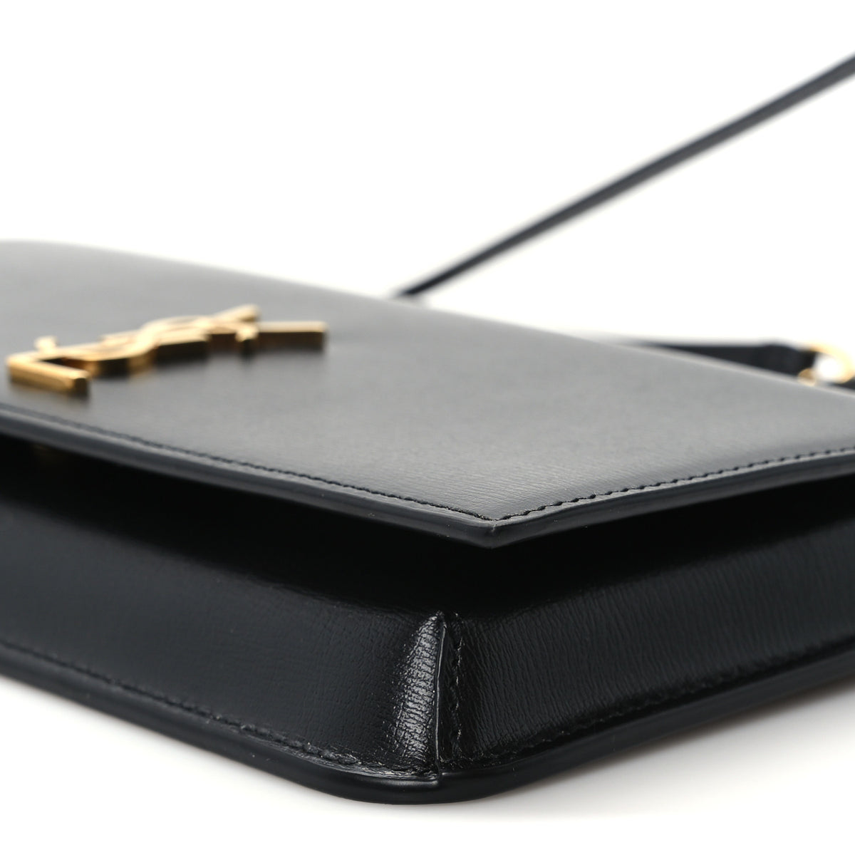 Saint Laurent Smooth Calfskin Monogram Phone Holder Crossbody Black 9 of 9