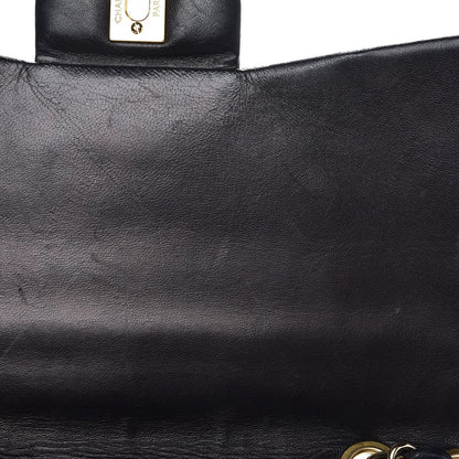 Chanel Lambskin Quilted Jumbo Single Flap Black 8 of 13