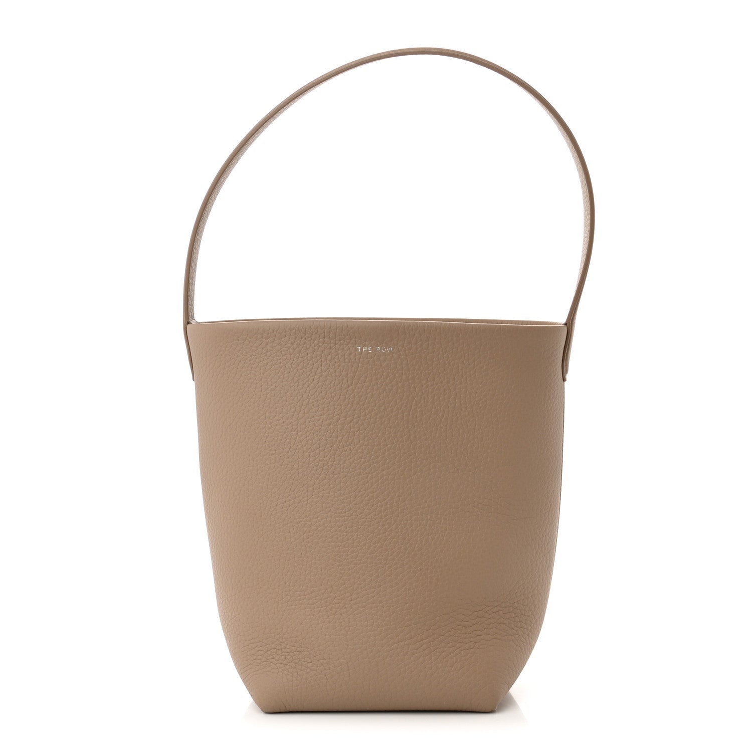 The Row Grained Calfskin Small N/S Park Tote Dark Taupe 1 of 10
