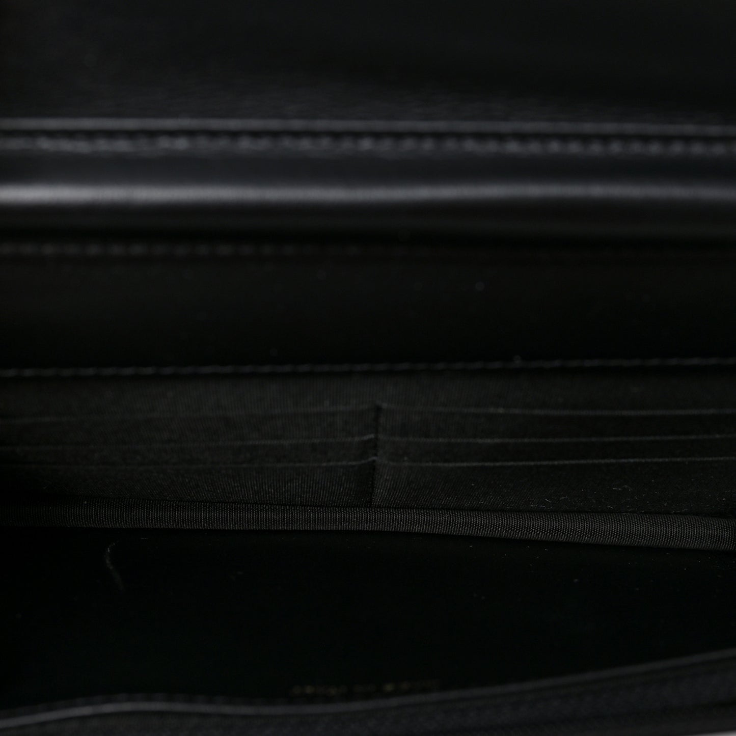 Caviar Quilted Boy Wallet On Chain WOC Black