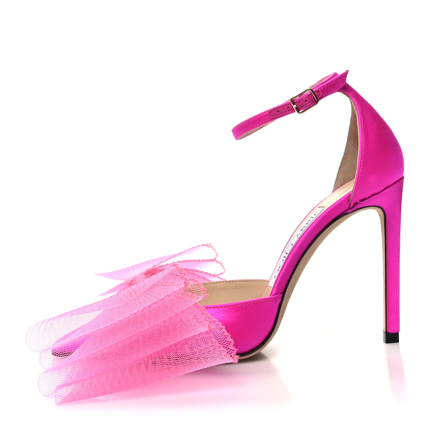 Satin Averly Bow Pumps 35 Fuchsia
