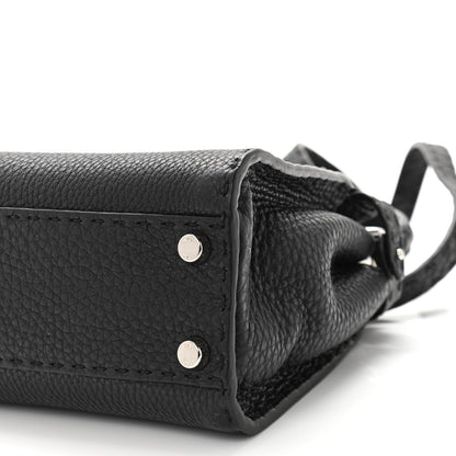 Fendi Cuoio Romano Selleria Bi-Color Mini Peekaboo Iconic Satchel Black Mou 7 of 10