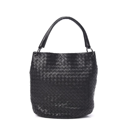 Bottega Veneta Nappa Intrecciato Bucket Bag Black 1 of 9
