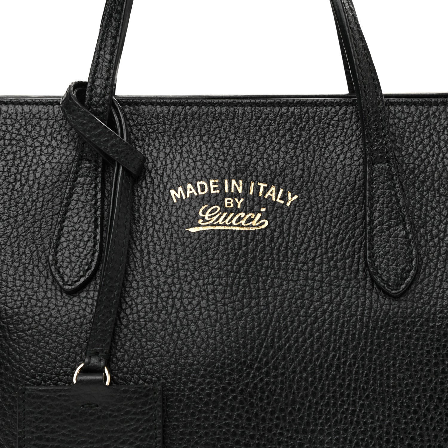 Gucci Dollar Calfskin Mini Swing Top Handle Bag Black 7 of 10