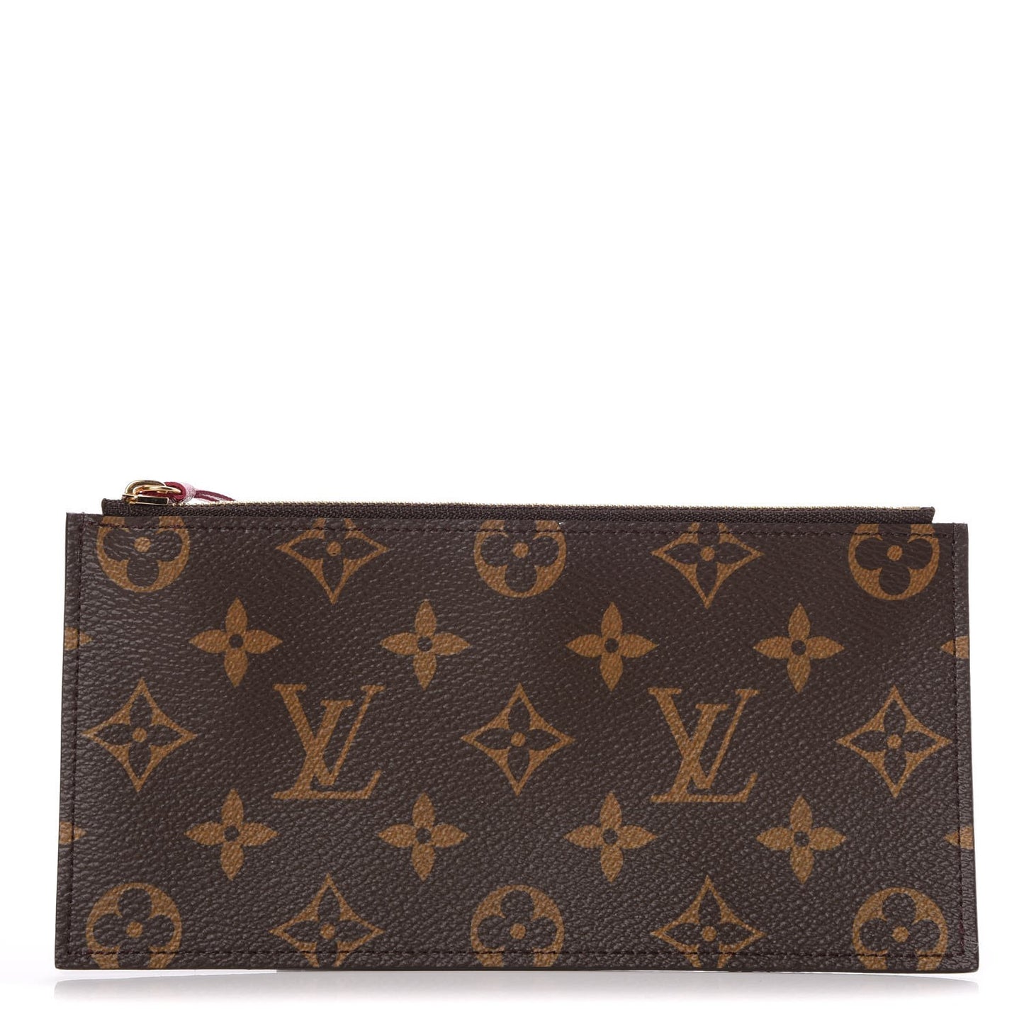 Monogram Felicie Chain Wallet Zippered Insert Fuchsia