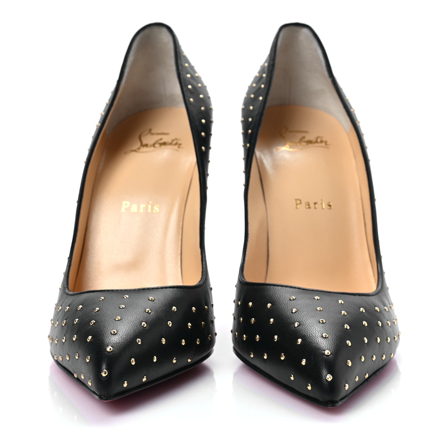 Nappa Pigalle Follies Plume 100 Pumps 39 Black Antique Gold