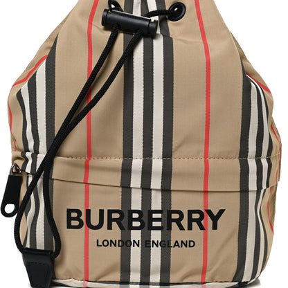 Burberry Econyl Icon Stripe Phoebe Drawcord Pouch Archive Beige 7 of 9