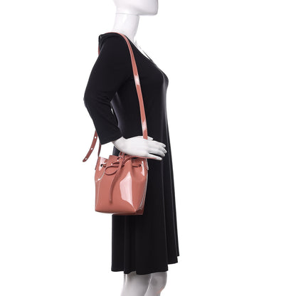 Mansur Gavriel Patent Calfskin Mini Mini Bucket Blush 2 of 9