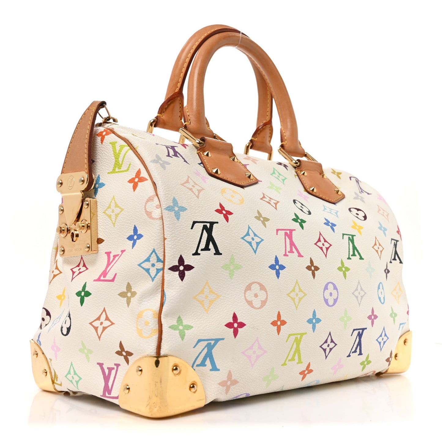 Monogram Multicolor Speedy 30 White