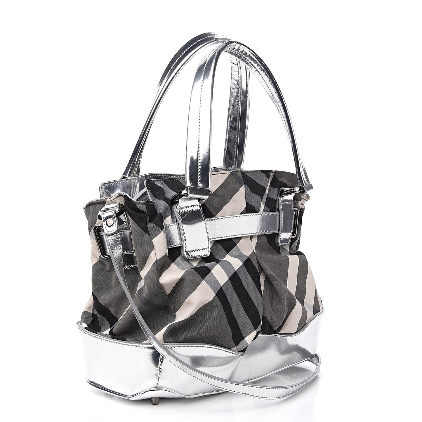 Nylon Beat Check Lowry Silver