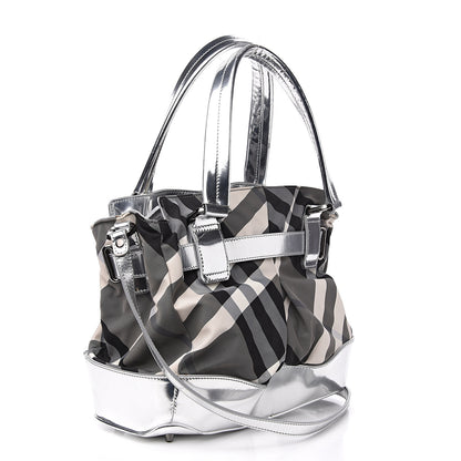 Burberry Nylon Beat Check Lowry Silver 2 of 10
