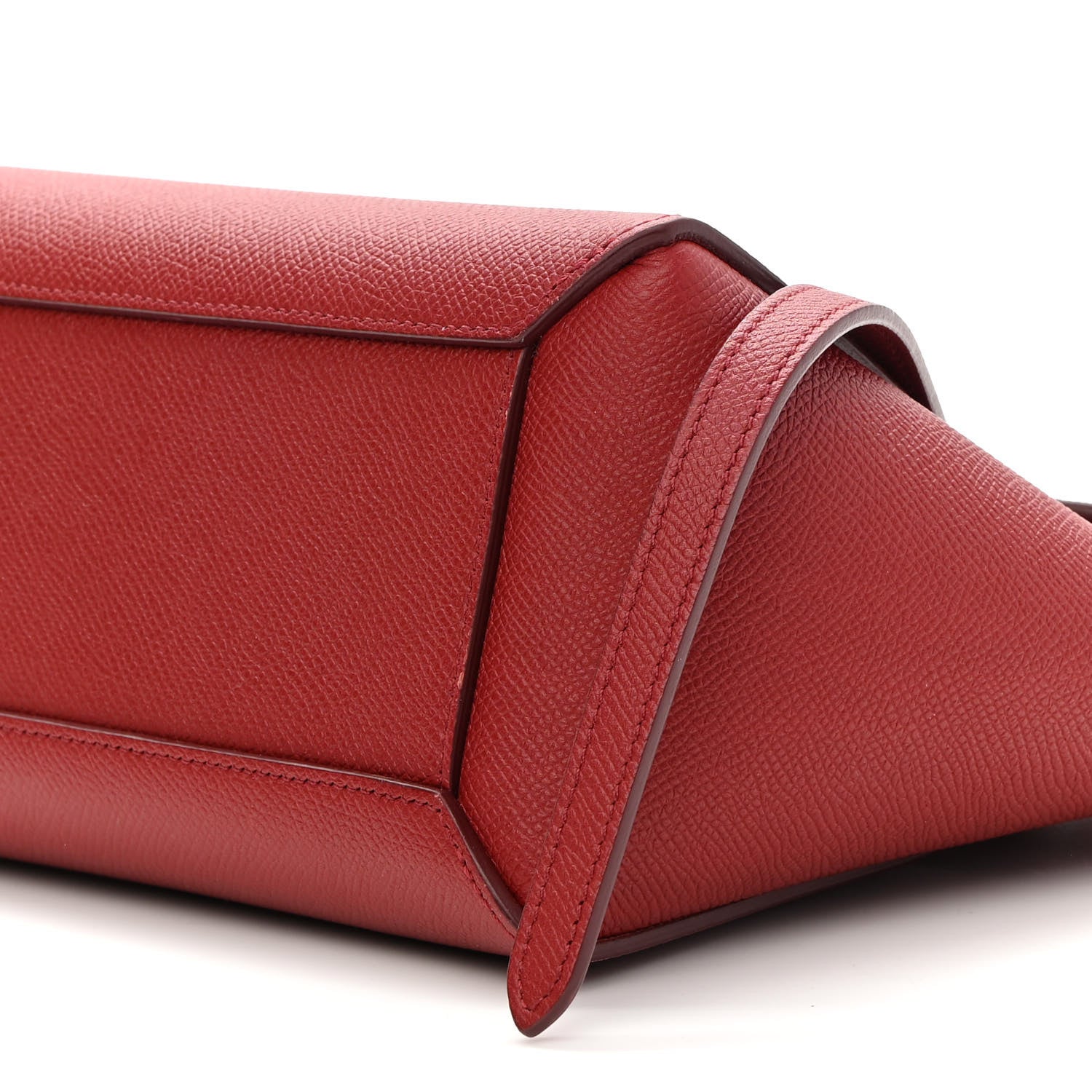 Celine Grained Calfskin Nano Belt Bag Ruby 9 of 9