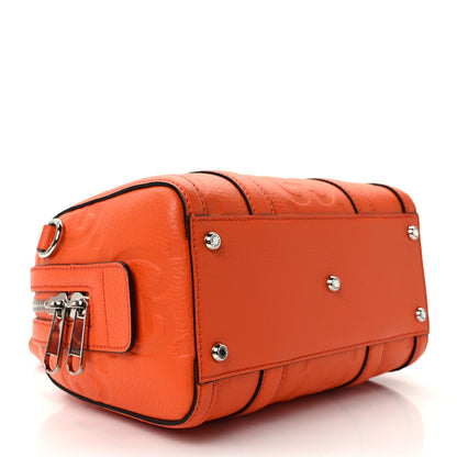 Gucci Piuma Calfskin Jumbo GG Embossed Mini Duffle Bag Good Orange 4 of 9