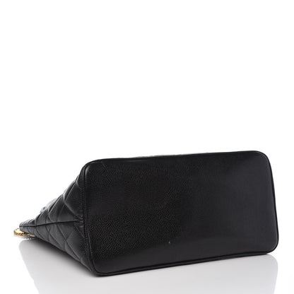 Chanel Caviar Quilted Medallion Tote Black 4 of 7
